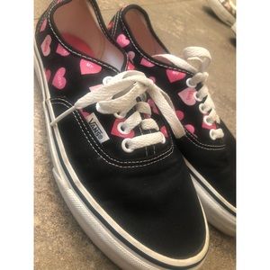 Valentines Heart Print/Shape Vans